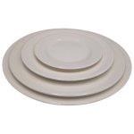 PD004-20-ASSIETTE DESSERT ROND EN PORCELAINE BLANC D 20 CM