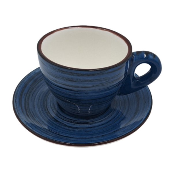 PD1169-B-TASSE A PETIT DEJ AVEC SOUS TASSE EN PORCELAINE BLANC PAQUET DE 8