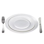 PD2454-15-ASSIETTE A PAIN EN PORCELAINE BLANC DIAMANT