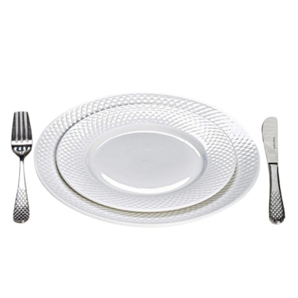 PD2454-28-ASSIETTE A PAIN EN PORCELAINE BLANC DIAMANT