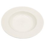 PD3064-ASSIETTE CREUSE EN PORCELAINE BLANC D 25 CM