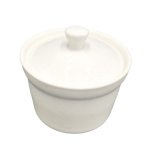 PD457-SUCRIER EN PORCELAINE BLANC D 8 CM