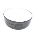 PD4834-15-G-SALADIER DROITE EN PORCELAINE BLANC D 15 CM