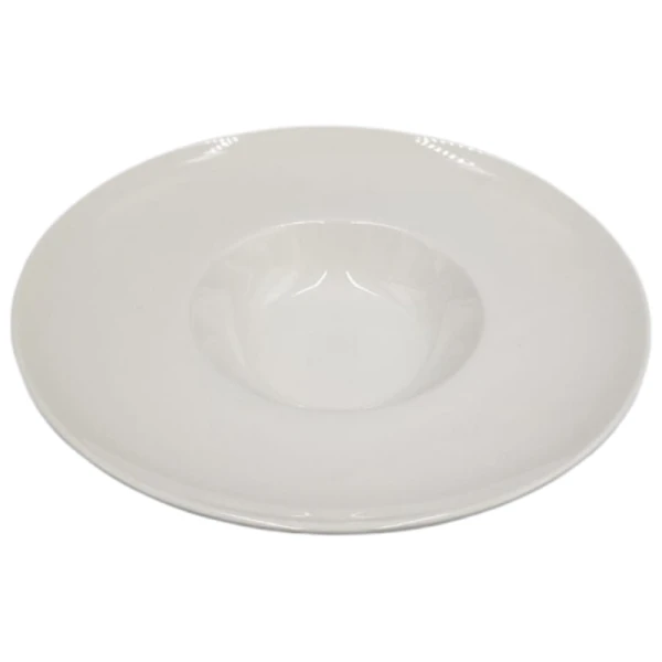 PD591-ASSIETTE A SPAGUITTI EN PORCELAINE BLANC D 28 CM