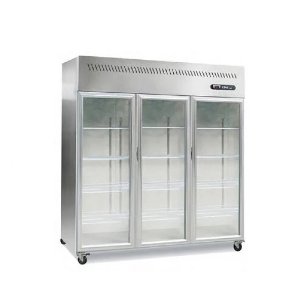 Armoire 3 Portes Vitrées Positive Statique 1380L – ATOSA